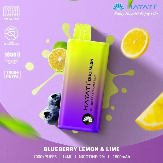 Hayati Duo Mesh 7000 Puffs Disposable Vape Pod 20MG