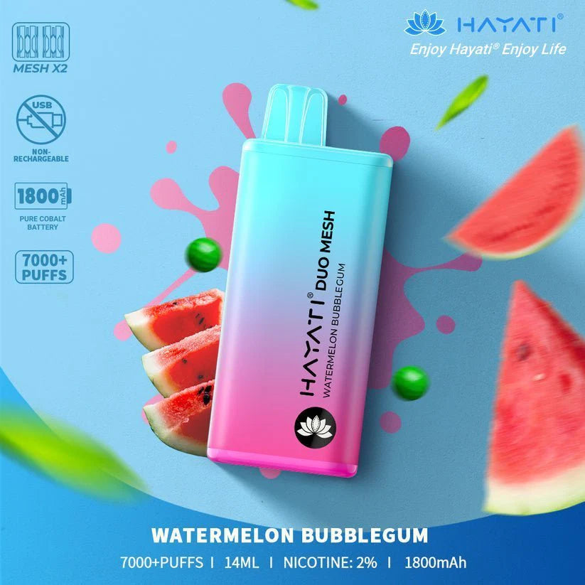 Hayati Duo Mesh 7000 Puffs Disposable Vape Pod 20MG