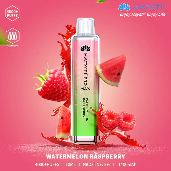 The Hayati Pro Max 4000 Disposable Vape 20MG 10 x Multipack